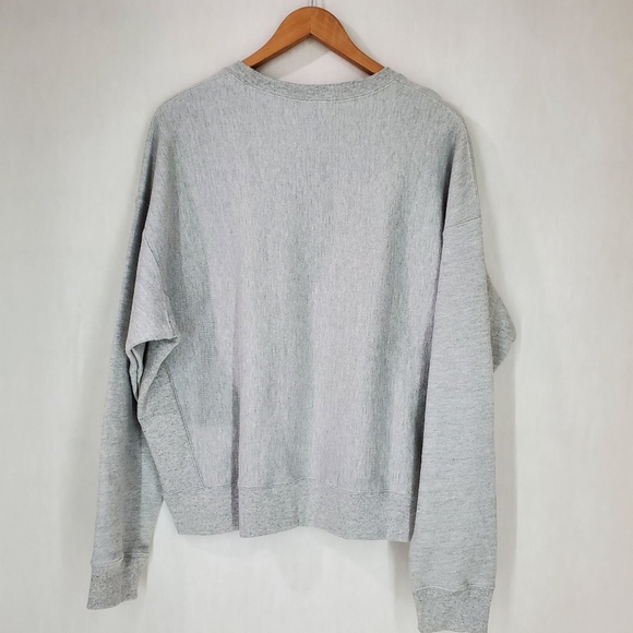 Champion Reverse Weave Heathered Gray Crewneck Pullover Sweatshirt Size 2XL NWT - Picture 2 of 12